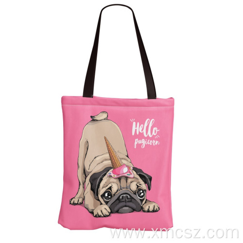 Custom durable soft canvas tote shopping bags